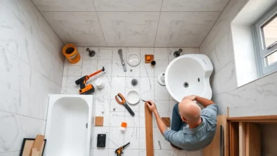 łazienka w Knurowie — etapy pracy krok po kroku