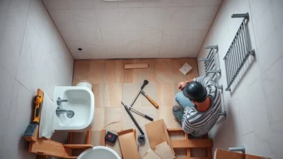 łazienka w Pruszczu Gdańskim — etapy pracy krok po kroku